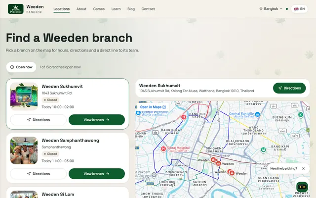 Weeden's site